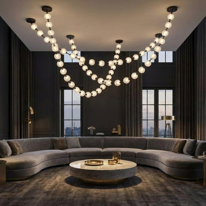Esle Modern Pearl Necklace Chandelier