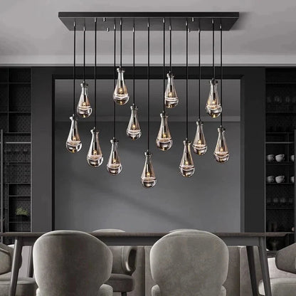 Modern Raindrop Chandelier for Foyer & Staircase