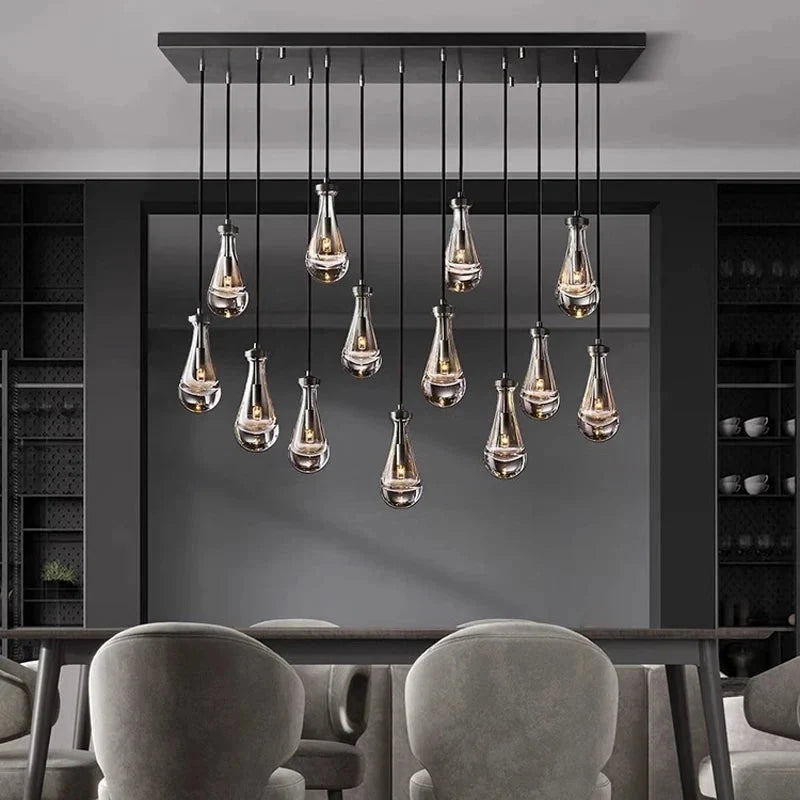 Modern Raindrop Chandelier for Foyer & Staircase