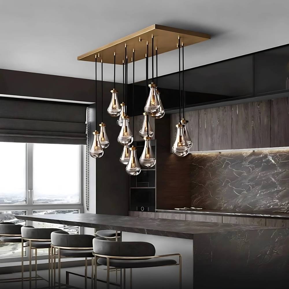 Modern Raindrop Chandelier for Foyer & Staircase