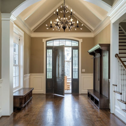 Wrought Iron Chandeliers 6/9 Lights