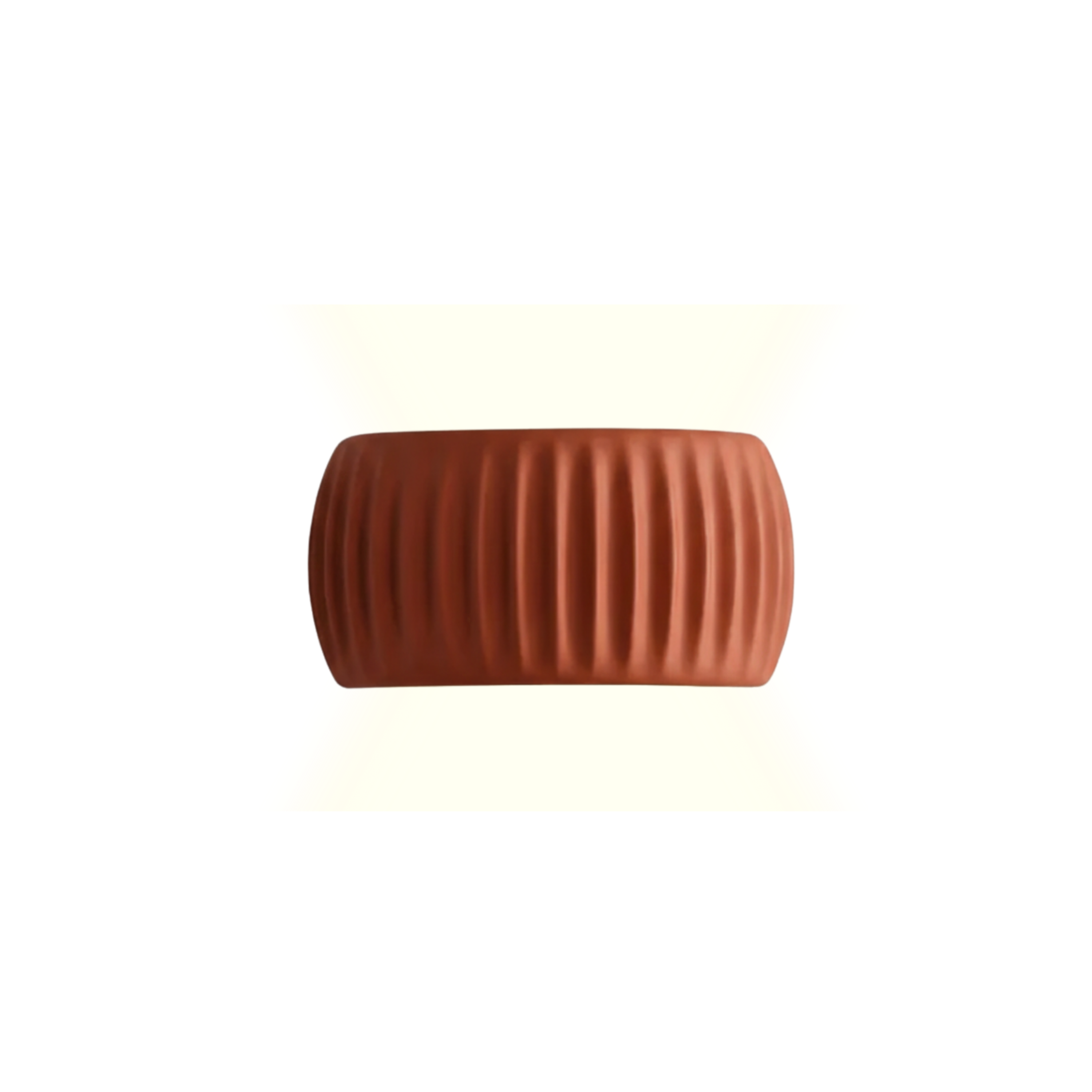 Pleated Wave Resin Wall Light with Up and Down Lighting