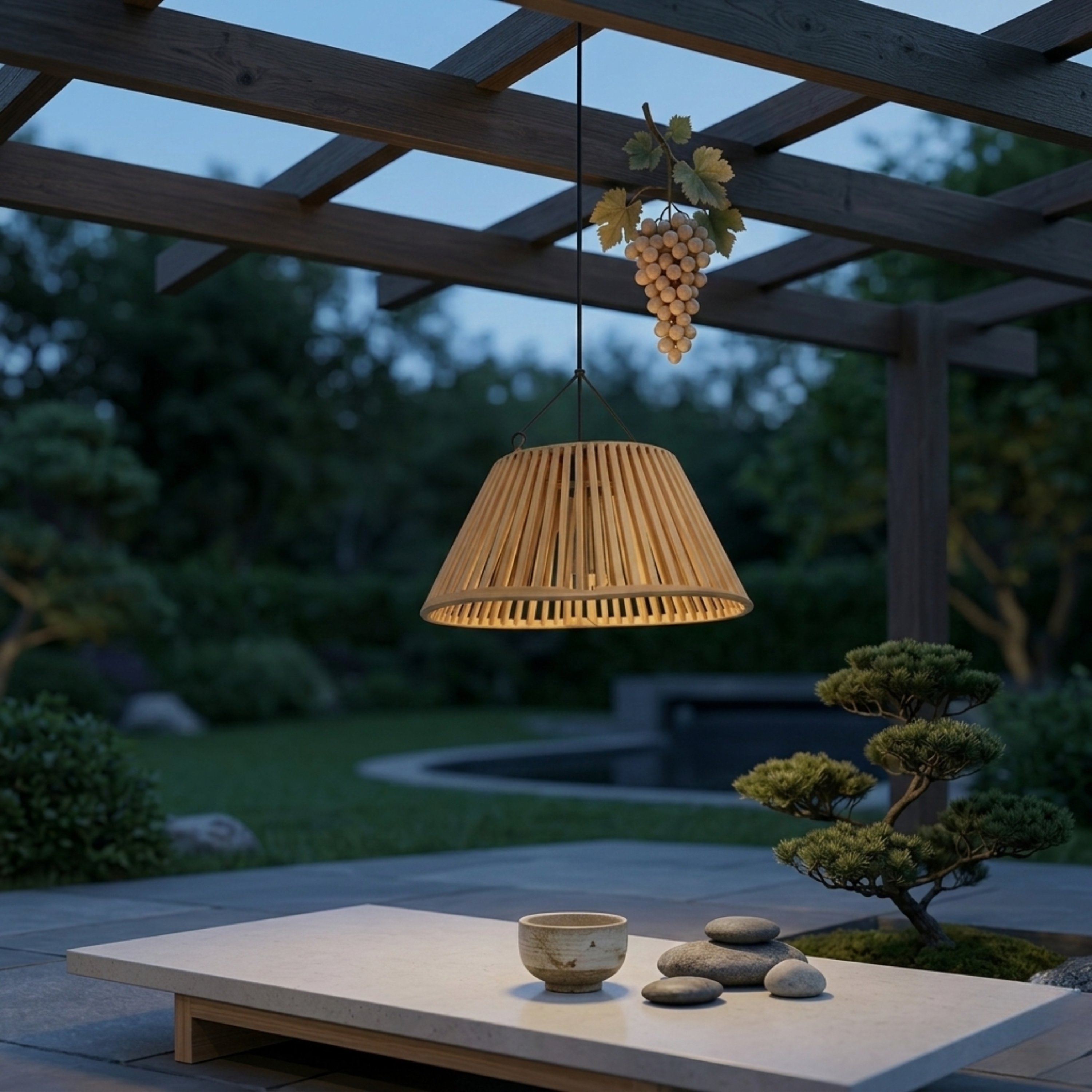 Rattan Effect Solar Lantern USB Rechargeable Outdoor Hanging Garden Light