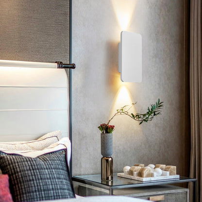 Rectangular Metal LED Indoor Wall Light Sconce Warm White