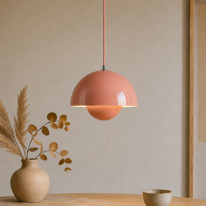 Retro Iron Mushroom Dome Pendant Light