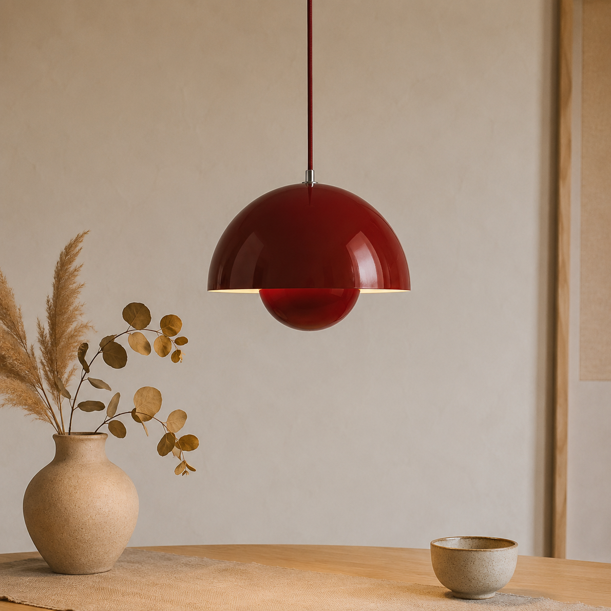 Retro Iron Mushroom Dome Pendant Light