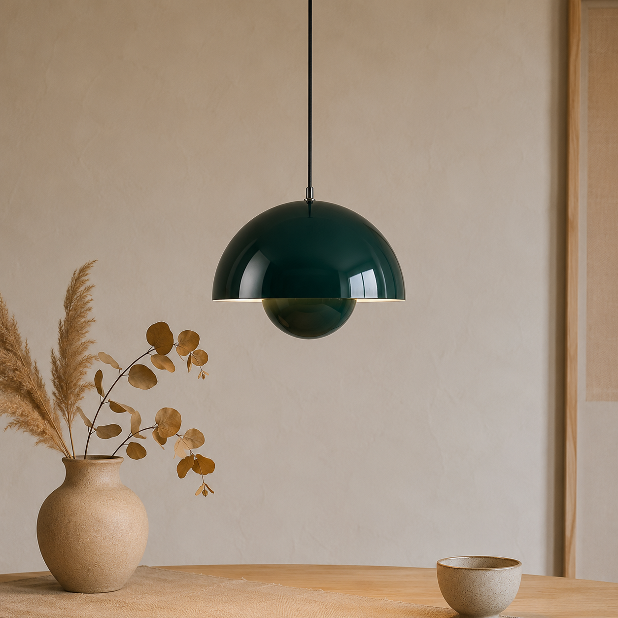 Retro Iron Mushroom Dome Pendant Light