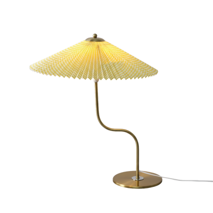 Retro Pleated Umbrella Shade Touch Dimmable Table Lamp
