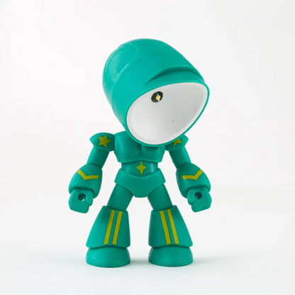 Robot Shaped Battery Operated LED Table Lamp Cordless Desk Light