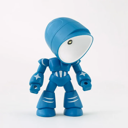 Robot Shaped Battery Operated LED Table Lamp Cordless Desk Light