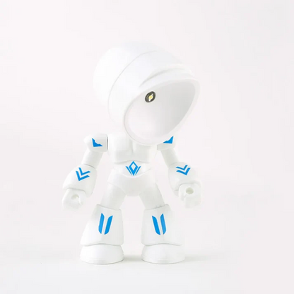 Robot Shaped Battery Operated LED Table Lamp Cordless Desk Light
