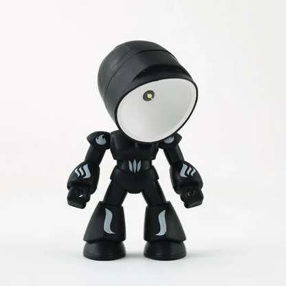 Robot Shaped Battery Operated LED Table Lamp Cordless Desk Light