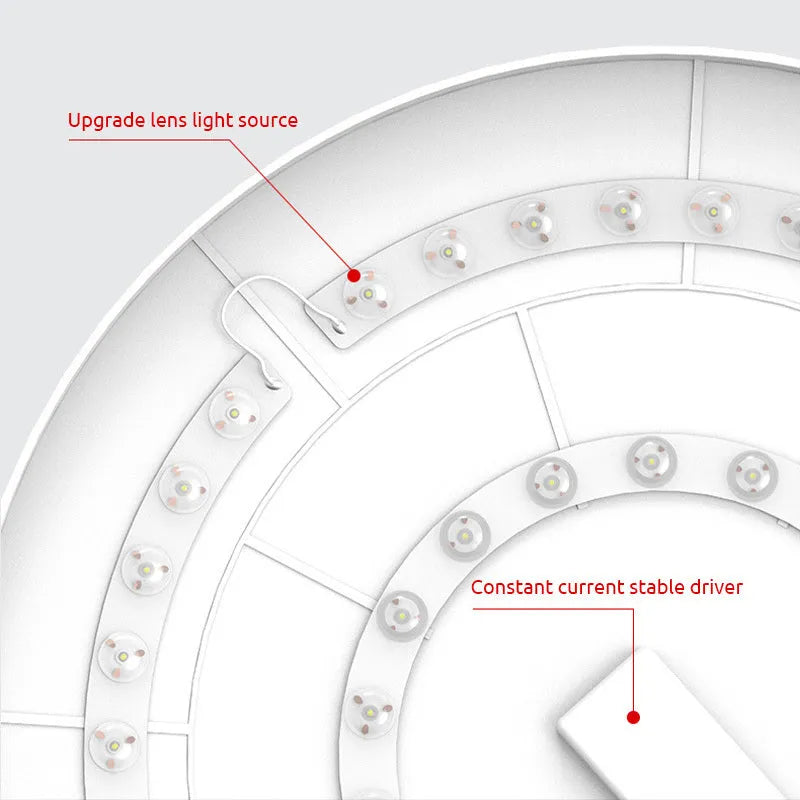 Round Slim LED Bathroom Ceiling Light IP44 White And Black