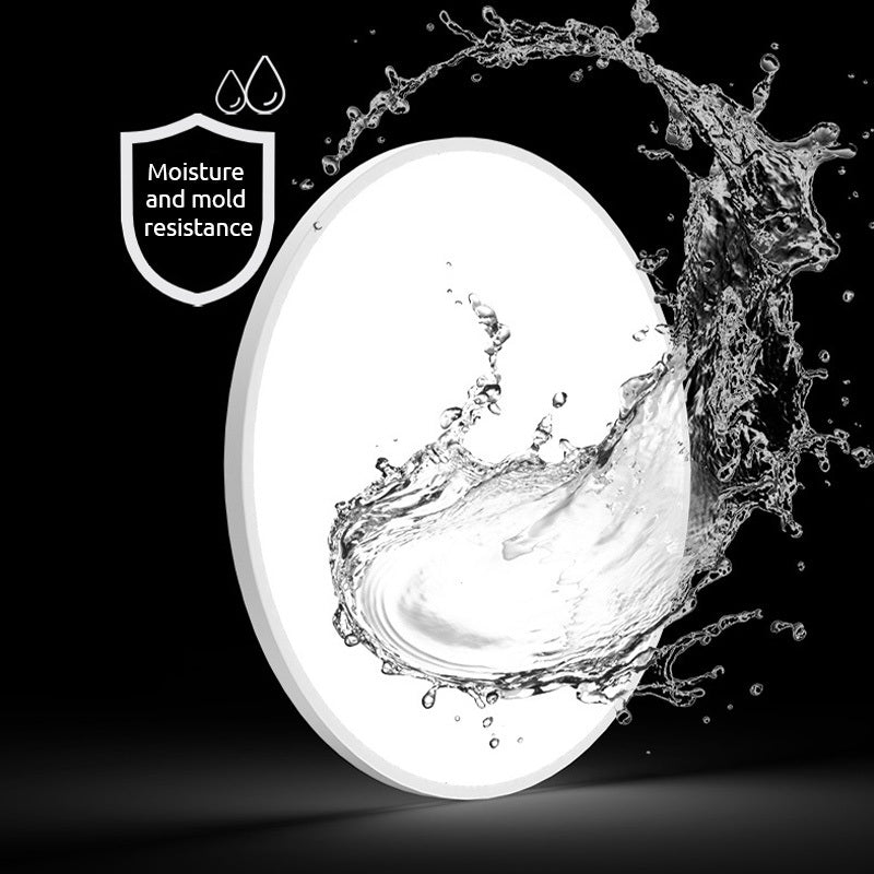 Round Slim LED Bathroom Ceiling Light IP44 White And Black