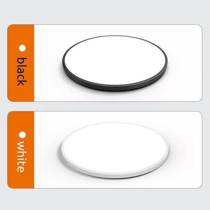 Round Slim LED Bathroom Ceiling Light IP44 White And Black