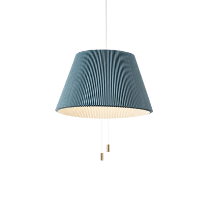 Scandi Pleated Lampshade Pendant Light Extendable LED Fabric Ceiling Light