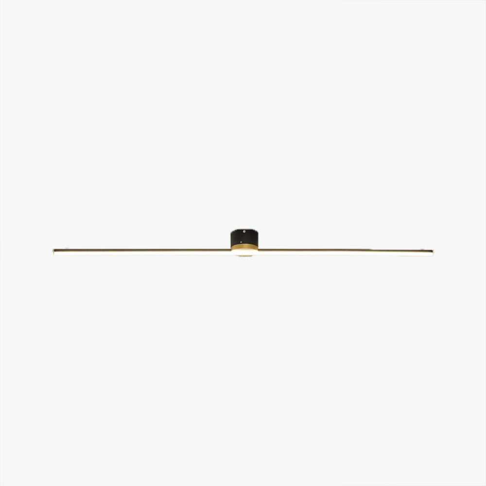 Slim Linear Bar LED Flush Mount Ceiling Light Minimalist Black And White