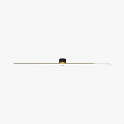 Slim Linear Bar LED Flush Mount Ceiling Light Minimalist Black And White