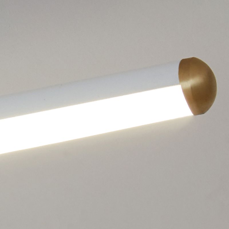 Slim Linear Bar LED Flush Mount Ceiling Light Minimalist Black And White