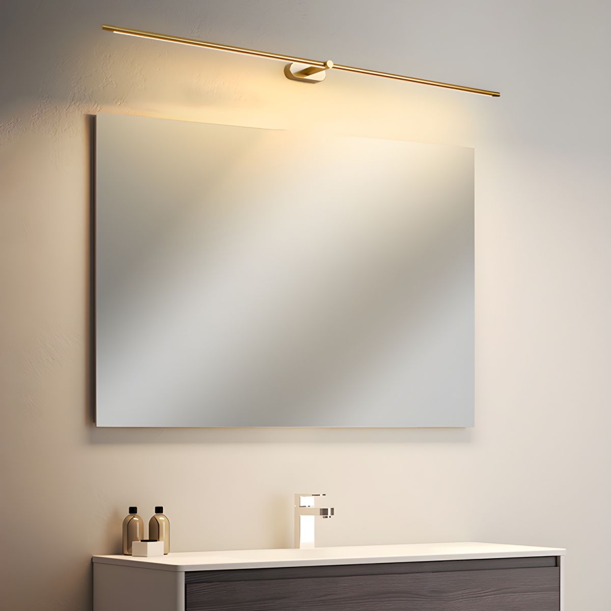 Slim Linear Rechargeable Cordless LED Wall Light Touch Sconce