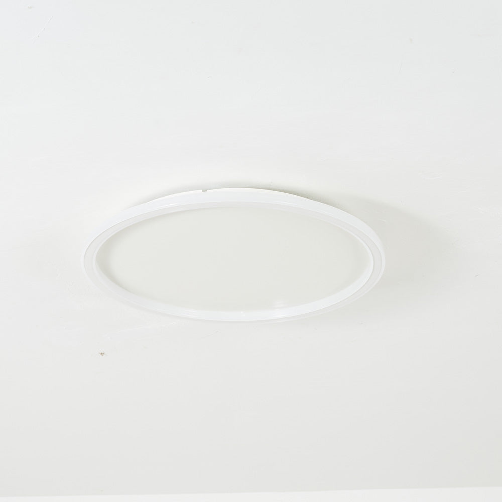 Slim Round Ring LED Flush Mount Ceiling Light Black And White