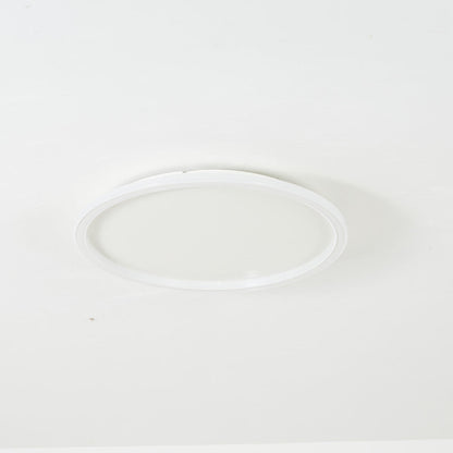 Slim Round Ring LED Flush Mount Ceiling Light Black And White