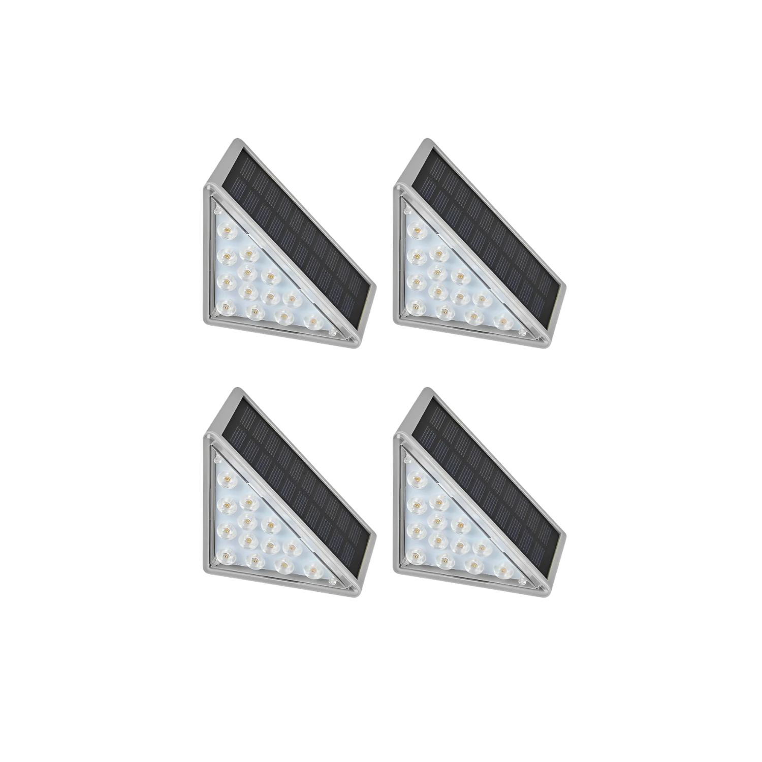 Solar LED Step Lights Outdoor Garden Stair and Path Lights Warm White
