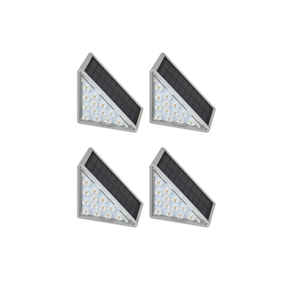 Solar LED Step Lights Outdoor Garden Stair and Path Lights Warm White