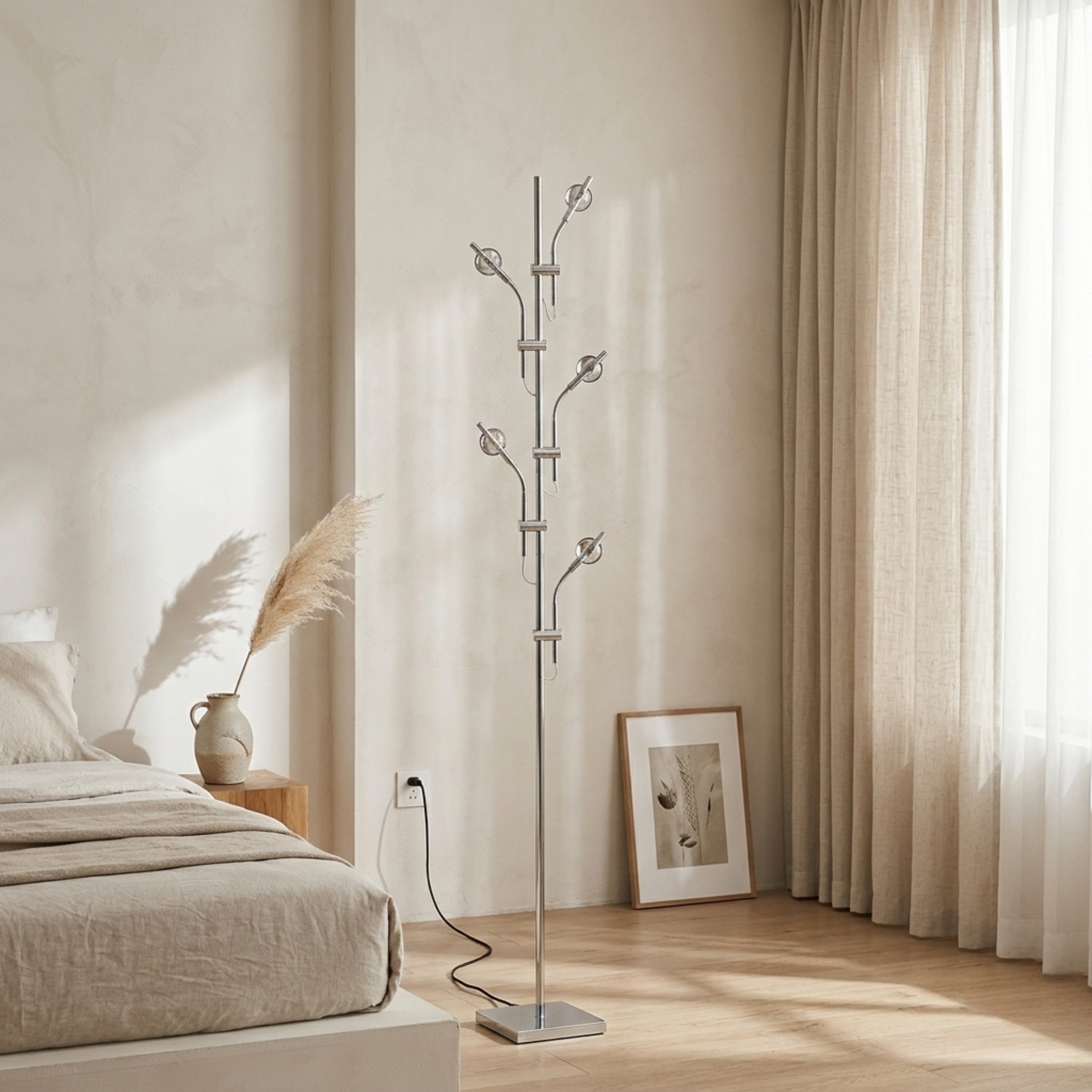 Sunset Lamp Five Head LED Projector Floor Lamp with Colour Filters