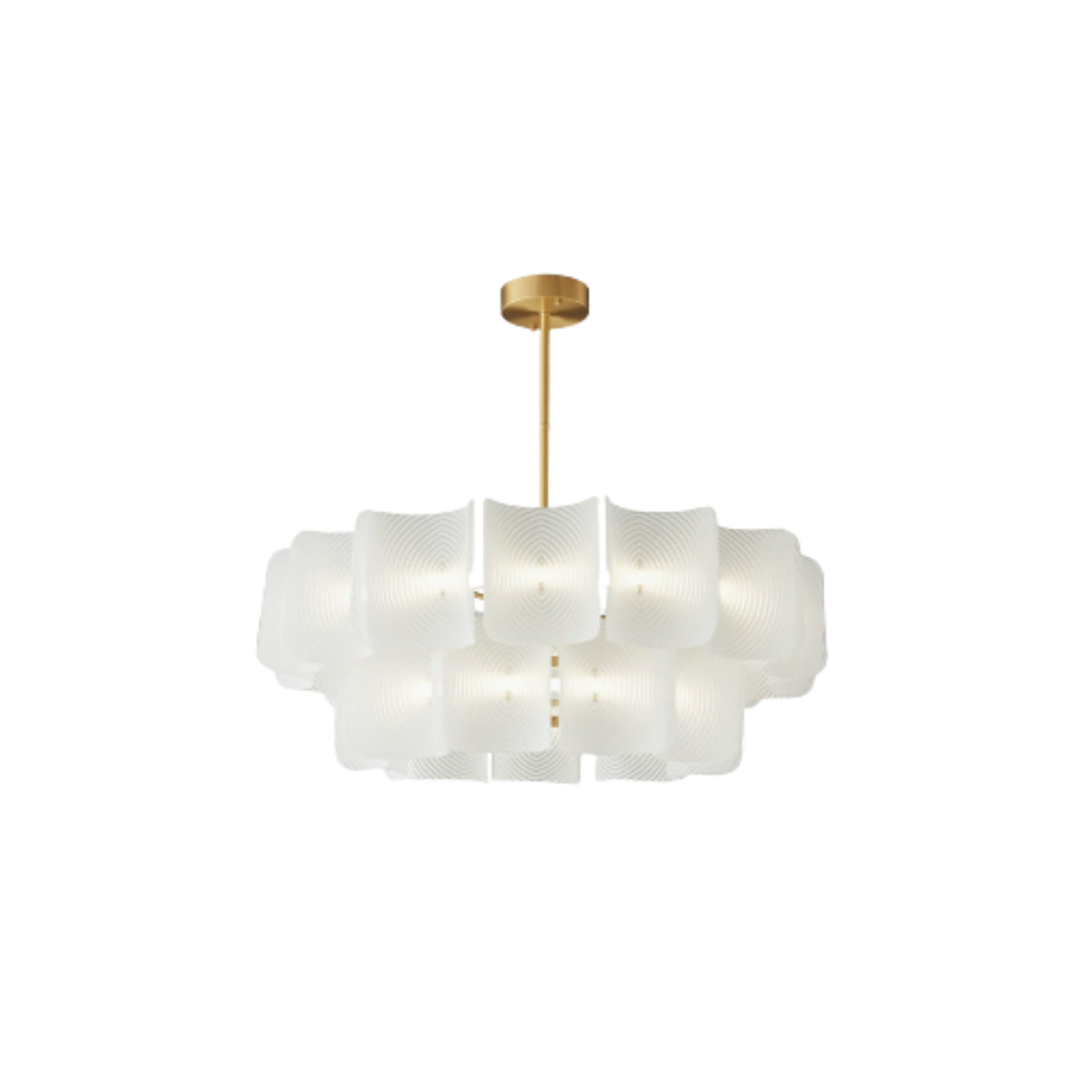 Two Tier Woven Rattan Chandelier Iron Frame Ceiling Light
