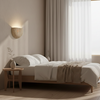 Wabi Sabi Natural Stone Wall Light Up Down Wall Sconce