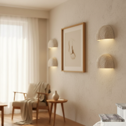Wabi Sabi Natural Stone Wall Light Up Down Wall Sconce