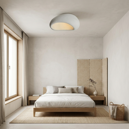 Wabi Sabi Pebble Flush Mount LED Ceiling Light