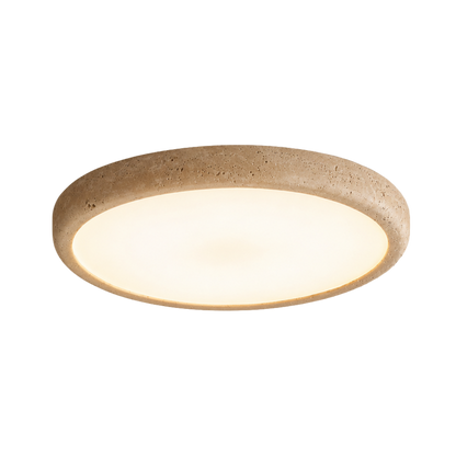 Wabi Sabi Round Marble Effect Flush Mount Ceiling Light