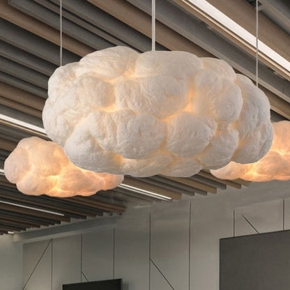 White Cloud Cotton Pendant Light Scandinavian Kids Bedroom Ceiling Pendant